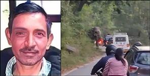 image: Burnt lineman dies in traffic jam