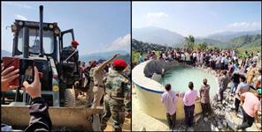 image: Army and rural dispute in Pithoragarh