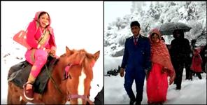 image: Wedding in snowfall uttarakhand