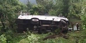image: Almora bus fallen in ditch