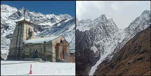 image: Snowfall in gangotri yamunotri