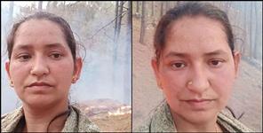 image: Teacher chandra pant saving forest from fire