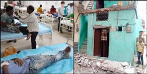 image: 8 people injured house visor collapsed in Roorkee