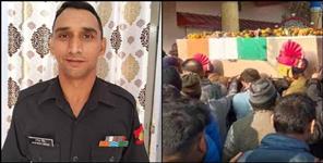 image: body of martyr Jagendra Chauhan was brought to Dehradun
