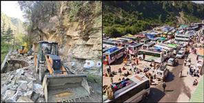image: Uttarakhand Char Dham Yatra Yamunotri Highway Road collapse
