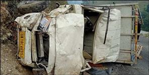 image: Pickup van accident in Bageshwar