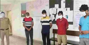 image: Police arrested four in mussoorie