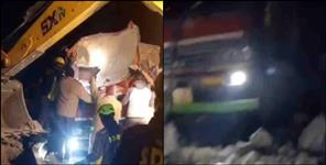 image: Driver dies after boulder falls on moving truck in Totaghati