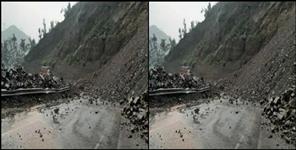 image: Landslide in Rishikesh Tehri Highway Chamba