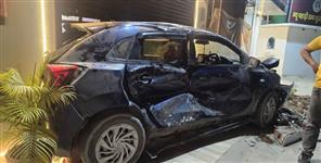 image: Nainital news Tractor Driver Rams Car Thrice in Kaladhungi