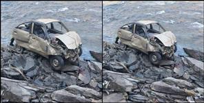 image: Car fell in Ramganga river of Pithoragarh