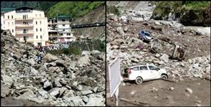 image: badrinath highway Cloudburst