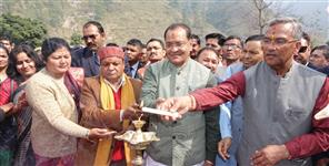 image: CM TRIVENDRA SINGH RAWAT IN BAGESHWAR