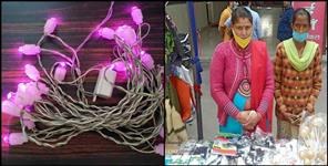 image: Women made waterproof skirting in Nainital