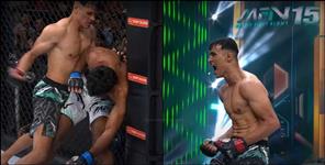 image: Digambar Singh Rawat knocks Abdul Kahaf out in MNF 15