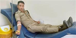 image: Rudraprayag police jawan blood donation saved women