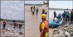 image: 75 people rescued from the Ganges in Haridwar