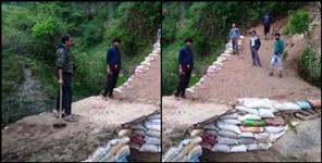 image: Youths built road during lockdown in champawat