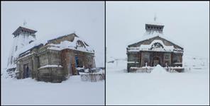 image: Snowfall in badrinath