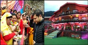 image: royal wedding in auli uttarakhand