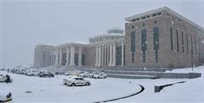 image: Snowfall in gairsain vidhan sabha