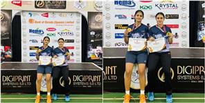 image: Manasa And Gayatri Won Uganda International Badminton Tournament