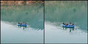 image: Man jumped into Srinagar lake