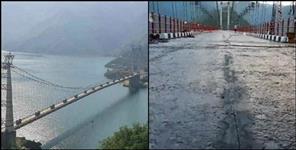 image: Crack in the mastic of Dobra Chanti Bridge