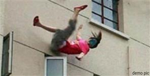 image: 8 year old boy fell from third floor in Haldwani