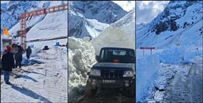 Adi Kailash Route Snow Clearing Underway