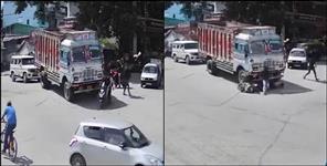 image: One Died as Scooty hit by Truck in Raipur
