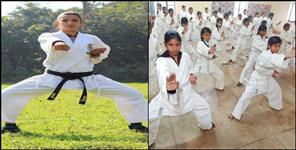 image: Karate champion Swati teaching self defense to mountain daughters