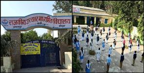 image: 100 percent attendance in Haridwar school