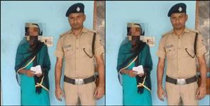 image: Female smuggler arrested with charas in Vikasnagar Kunjagrant