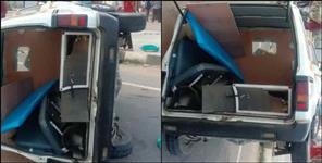 image: Ambulance car collision in Haridwar