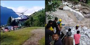 image: Rudraprayag Madmaheshwar bridge washed away rescue operation update