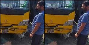 image: Bus brakes fail in Janki Chatti Yamunotri