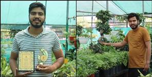 image: Haldwani Gagan Tripathi Plant Orbit Indoor Plant Got Award