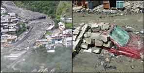 image: landslide in dharali village uttarakhand