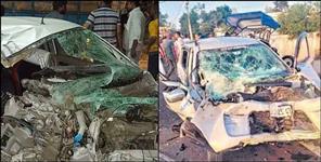 image: Dehradun Paonta Sahib Road Tractor Car Collision