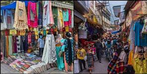 image: Famous market for very cheap clothes in Uttarakhand