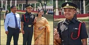 image: Vinod Singh Samant of Uttarakhand became a lieutenant in the Indian Army