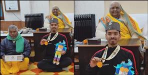 image: Rohit of Shantikunj won gold in National Games