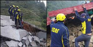 image: Landslide in pengarh village Chamoli district