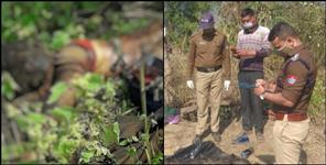 image: Skeleton found in Almora by the river