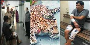 image: Leopard attack on villagers in almora