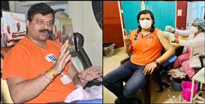 image: 25-year-old son of MLA Kunwar Pranab Singh Champion gets corona vaccine