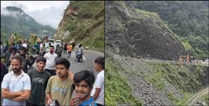 Chamoli Landslide Badrinath Highway Simli Gwaldam Highway Closed