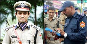 image: Dehradun ssp arun mohan joshi car driver challan