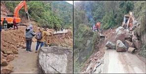 image: Landslide on Kotdwar Dugadda Highway